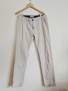 ​Alcott & Co. Men’s Khaki Chino Pants - Size 36 - Slim Straight Fit